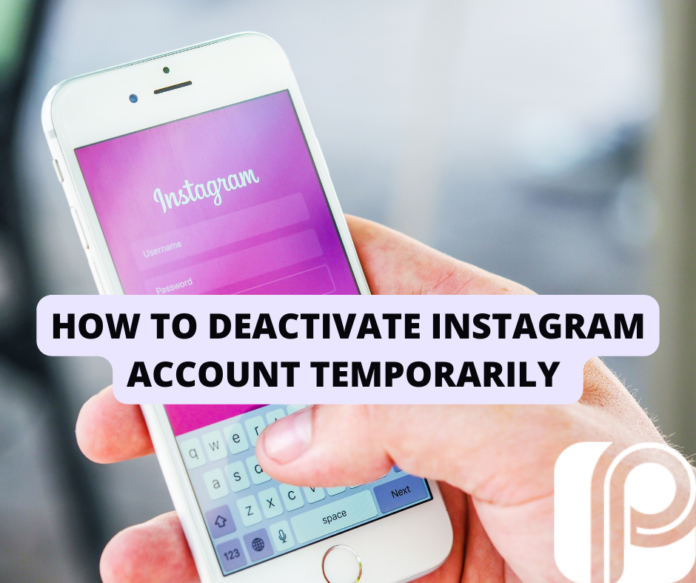 How to deactivate Instagram account temporarily in Mobile